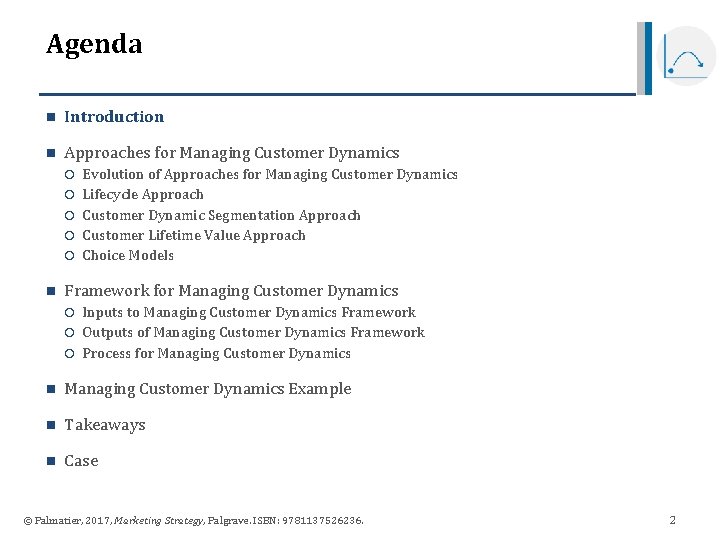 Agenda n Introduction n Approaches for Managing Customer Dynamics n Evolution of Approaches for Agenda n Introduction n Approaches for Managing Customer Dynamics n Evolution of Approaches for