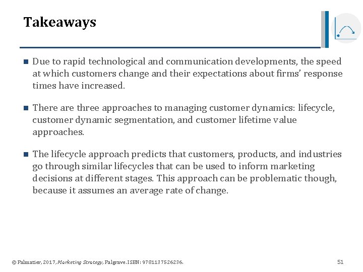 Takeaways n Due to rapid technological and communication developments, the speed at which customers Takeaways n Due to rapid technological and communication developments, the speed at which customers