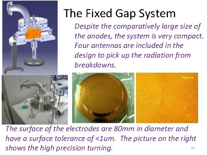  The Fixed Gap System Despite the comparatively large size of the anodes, the