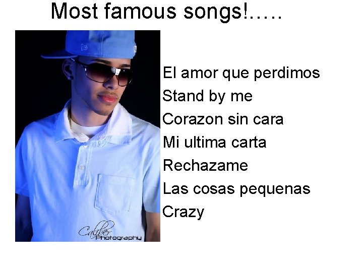 Most famous songs!…. . El amor que perdimos Stand by me Corazon sin cara