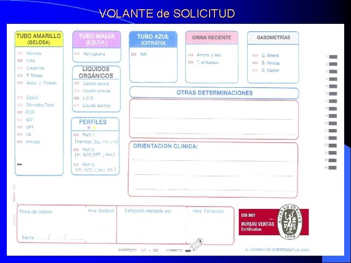 VOLANTE de SOLICITUD 