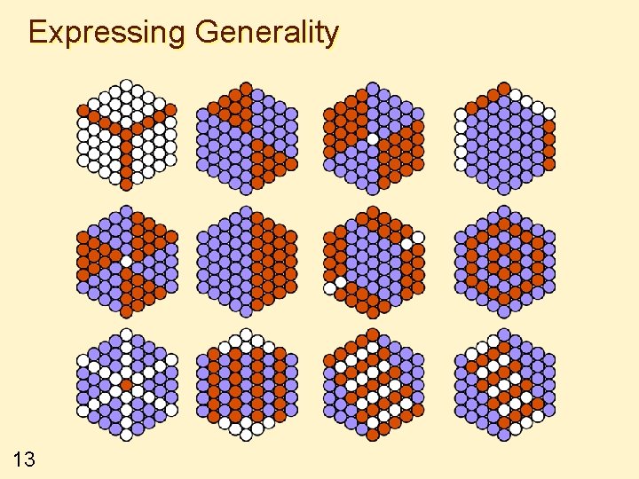 Expressing Generality 13 
