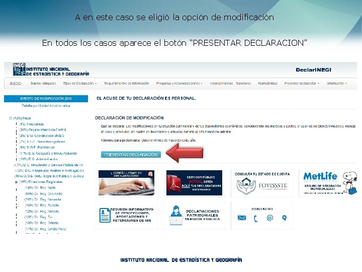 A en este caso se eligió la opción de modificación En todos los casos