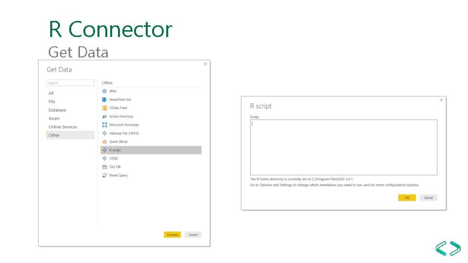 R Connector Get Data 