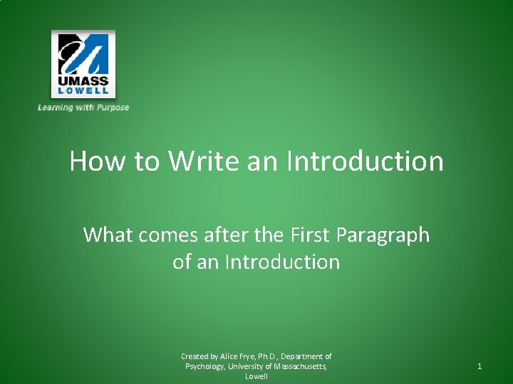 How to Write an Introduction What comes after the First Paragraph of an Introduction