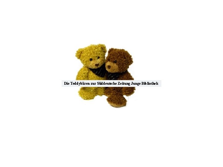 Die Teddybären zur Süddeutsche Zeitung Junge Bibliothek 