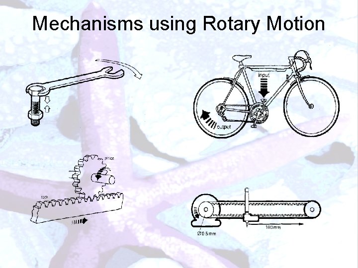 Mechanisms using Rotary Motion 