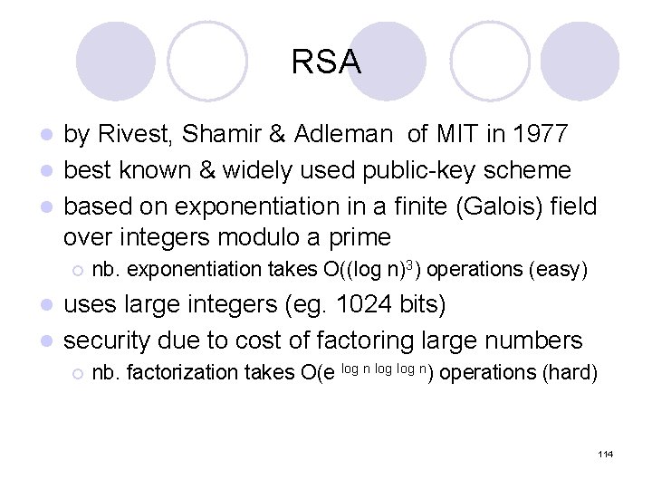RSA by Rivest, Shamir & Adleman of MIT in 1977 l best known & RSA by Rivest, Shamir & Adleman of MIT in 1977 l best known &