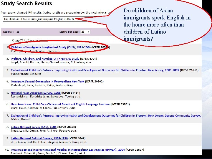 Do children of Asian immigrants speak English in the home more often than children