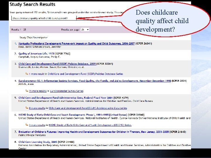 Does childcare quality affect child development? 