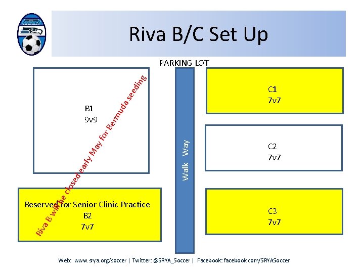 Riva B/C Set Up din g PARKING LOT erm ud a s ee C