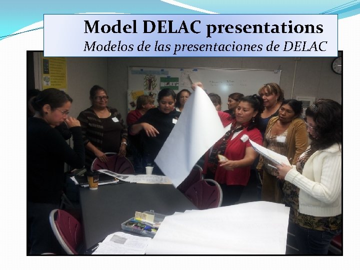 Model DELAC presentations Modelos de las presentaciones de DELAC 