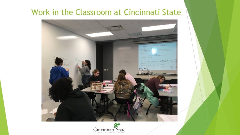 Work in the Classroom at Cincinnati State 