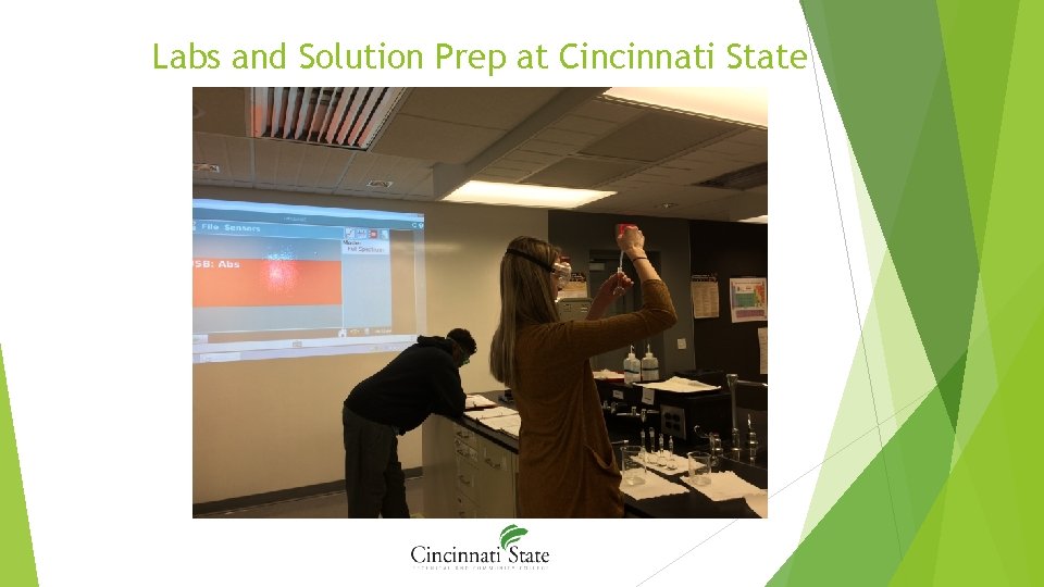 Labs and Solution Prep at Cincinnati State 