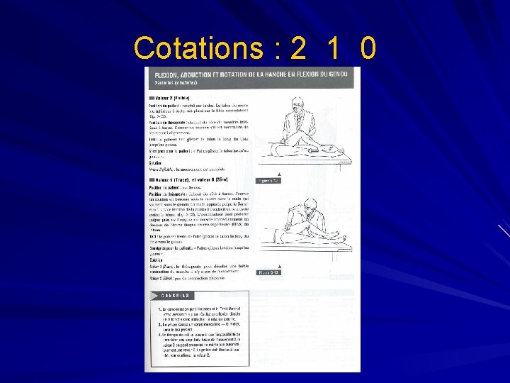 Cotations : 2 1 0 