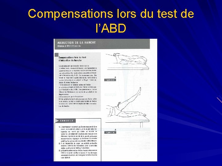 Compensations lors du test de l’ABD 