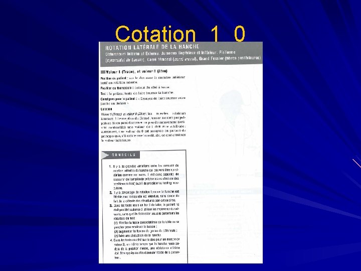 Cotation 1 0 