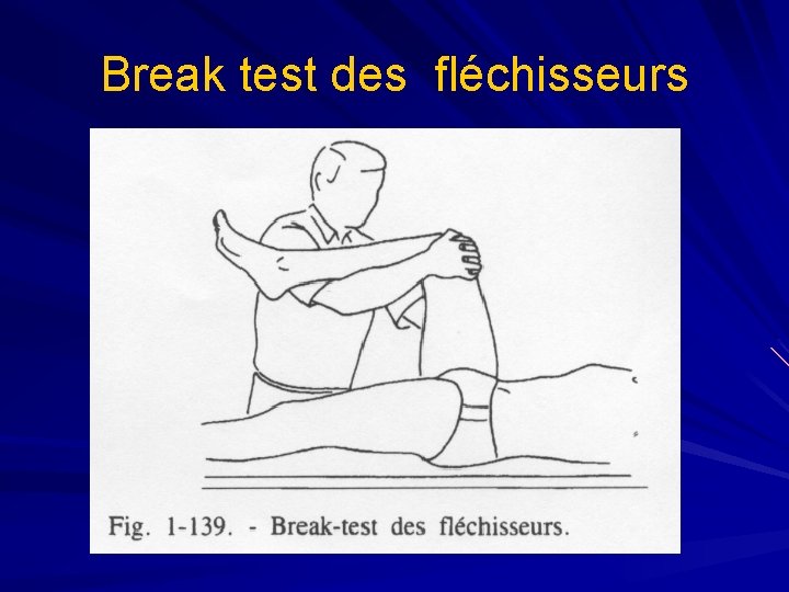 Break test des fléchisseurs 