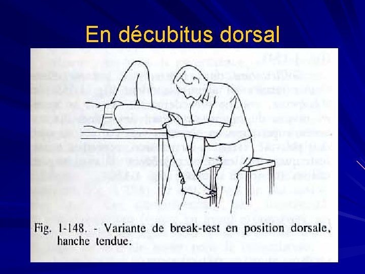En décubitus dorsal 
