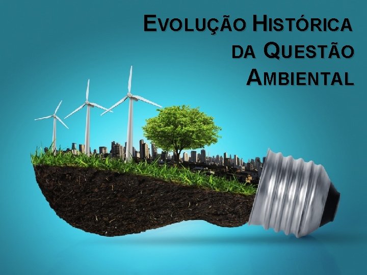 EVOLUÇÃO HISTÓRICA DA QUESTÃO AMBIENTAL 