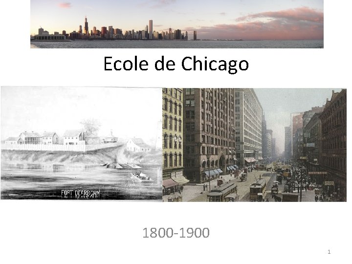 Ecole de Chicago 1800 -1900 1 