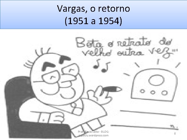 Vargas, o retorno (1951 a 1954) Prof. Paulo Leite - BLOG: ospyciu. wordpress. com