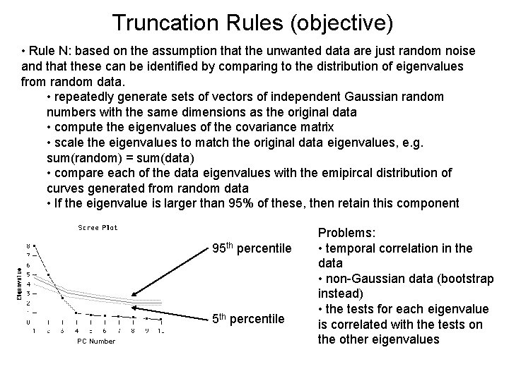 Truncation Rules (objective) • Rule N: based on the assumption that the unwanted data