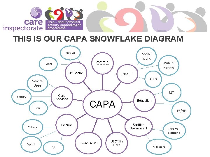 THIS IS OUR CAPA SNOWFLAKE DIAGRAM National Social Work Public Health SSSC Local 3