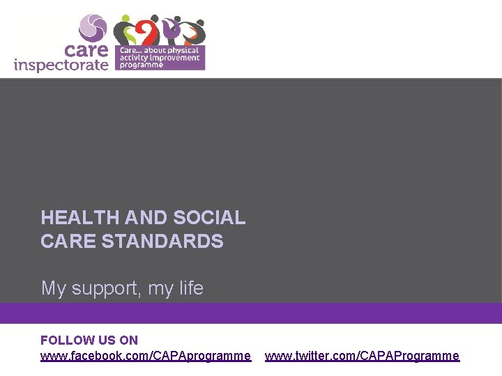 MODEL FOR IMPROVEMENT AND PDSA CYCLES HEALTH AND SOCIAL CARE STANDARDS My support, my