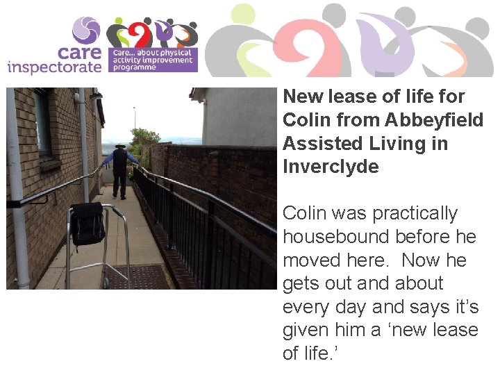 New lease of life for Colin from Abbeyfield Assisted Living in Inverclyde Colin was