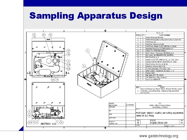 Sampling Apparatus Design www. gastechnology. org Sampling Apparatus Design www. gastechnology. org