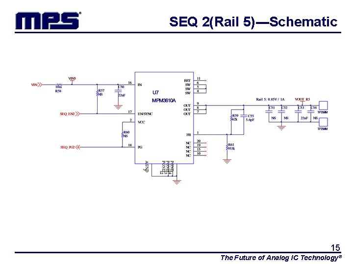 SEQ 2(Rail 5)---Schematic 15 The Future of Analog IC Technology® 