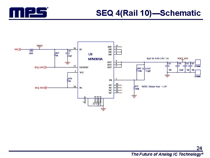 SEQ 4(Rail 10)---Schematic 24 The Future of Analog IC Technology® 