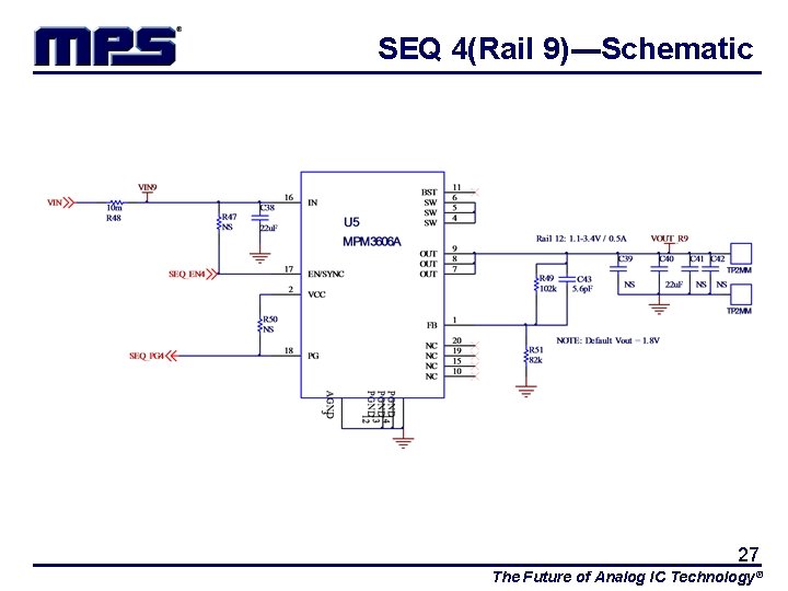 SEQ 4(Rail 9)---Schematic 27 The Future of Analog IC Technology® 