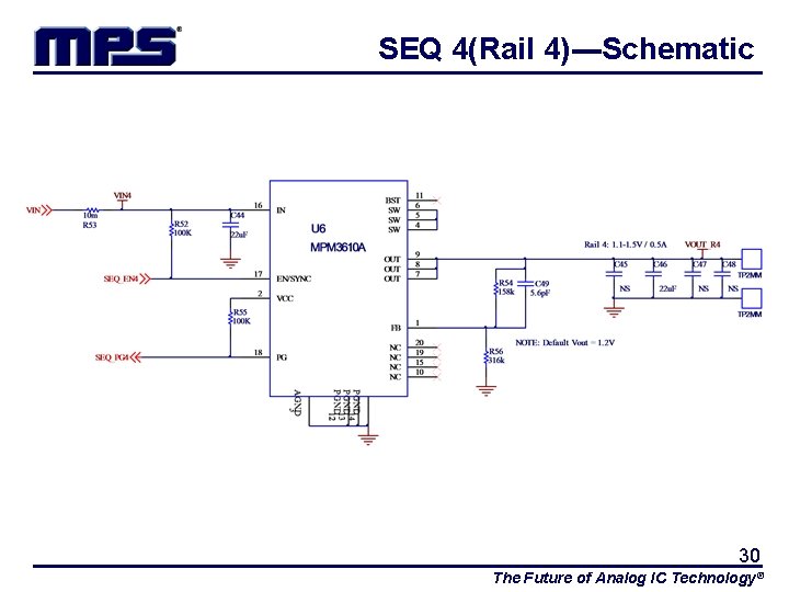 SEQ 4(Rail 4)---Schematic 30 The Future of Analog IC Technology® 