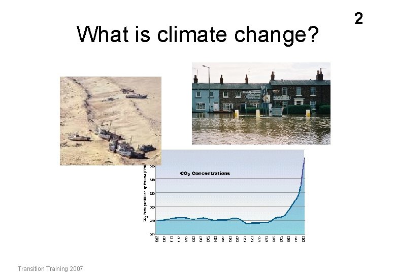 What is climate change? Transition Training 2007 2 