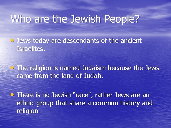 Jews Definition Judaism The Covenant between God and the people