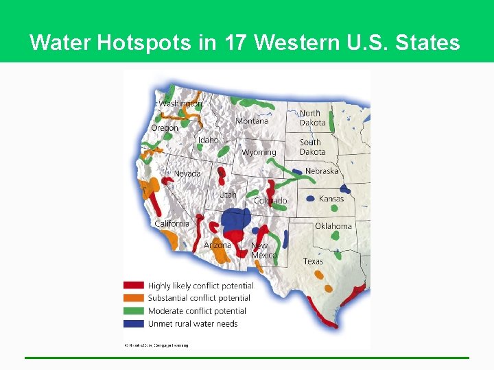 Water Hotspots in 17 Western U. S. States 