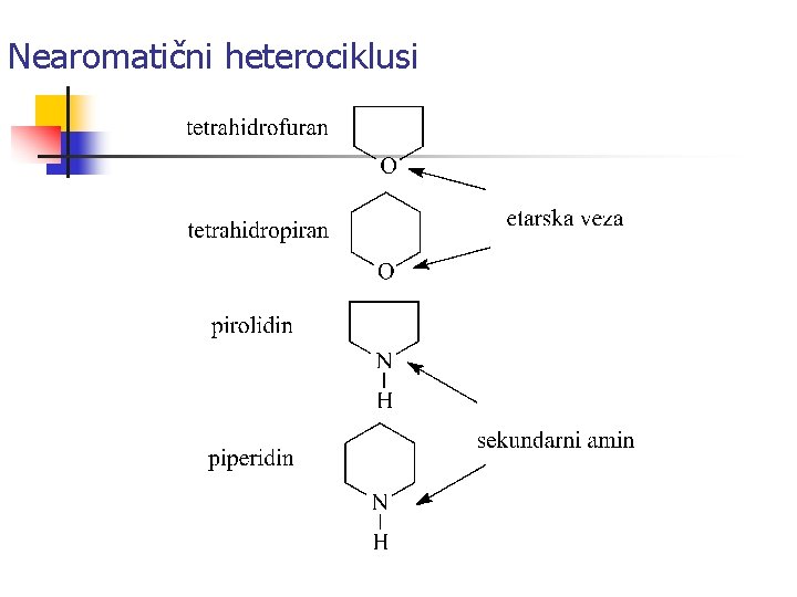 Nearomatični heterociklusi 