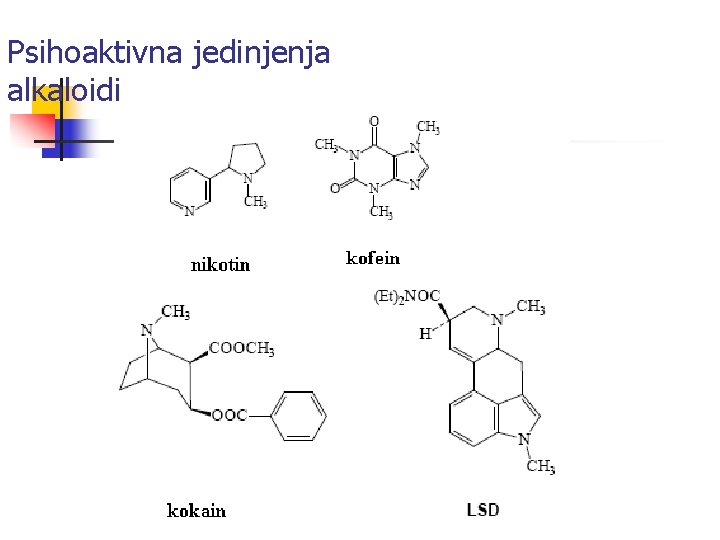 Psihoaktivna jedinjenja alkaloidi 