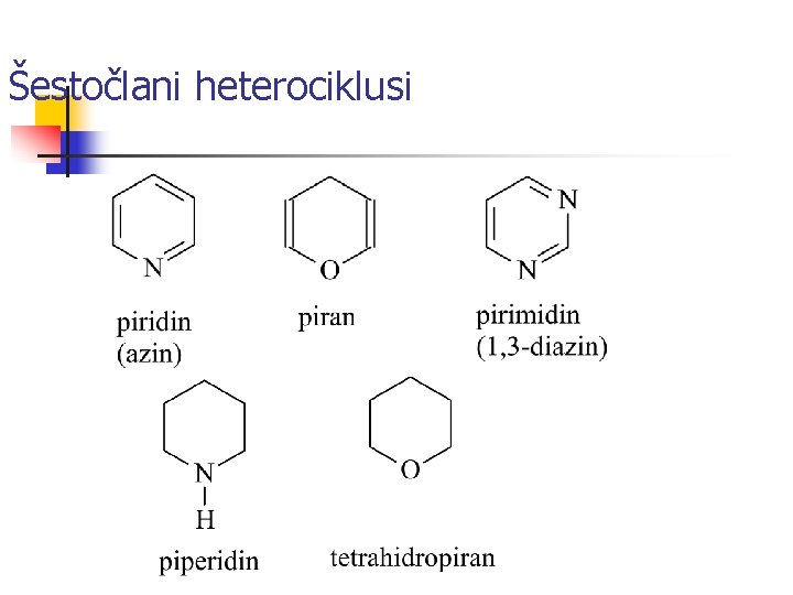 Šestočlani heterociklusi 