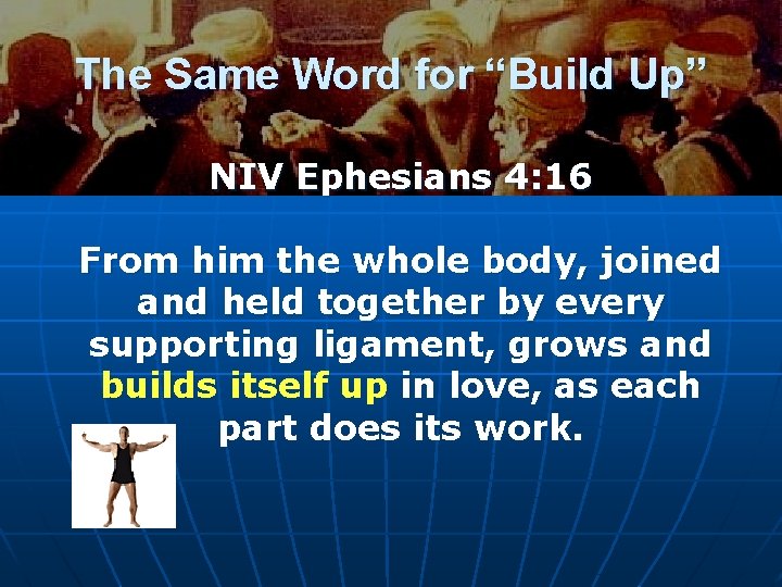 The Same Word for “Build Up” NIV Ephesians 4: 16 From him the whole