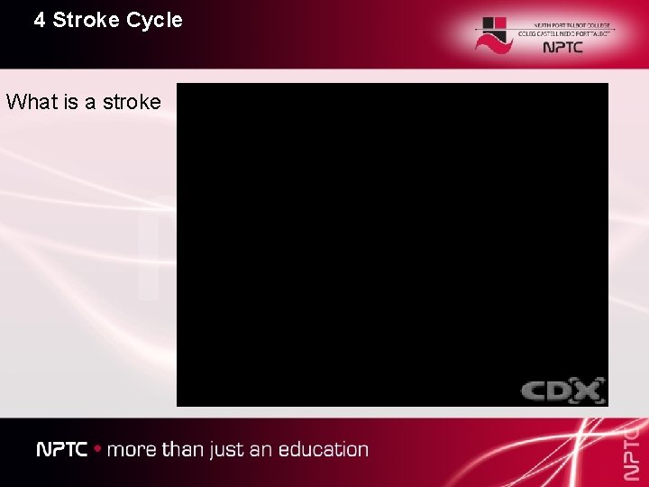 4 Stroke Cycle What is a stroke 
