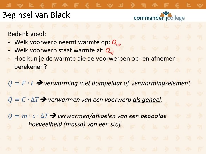 Beginsel van Black Beginsel van Black