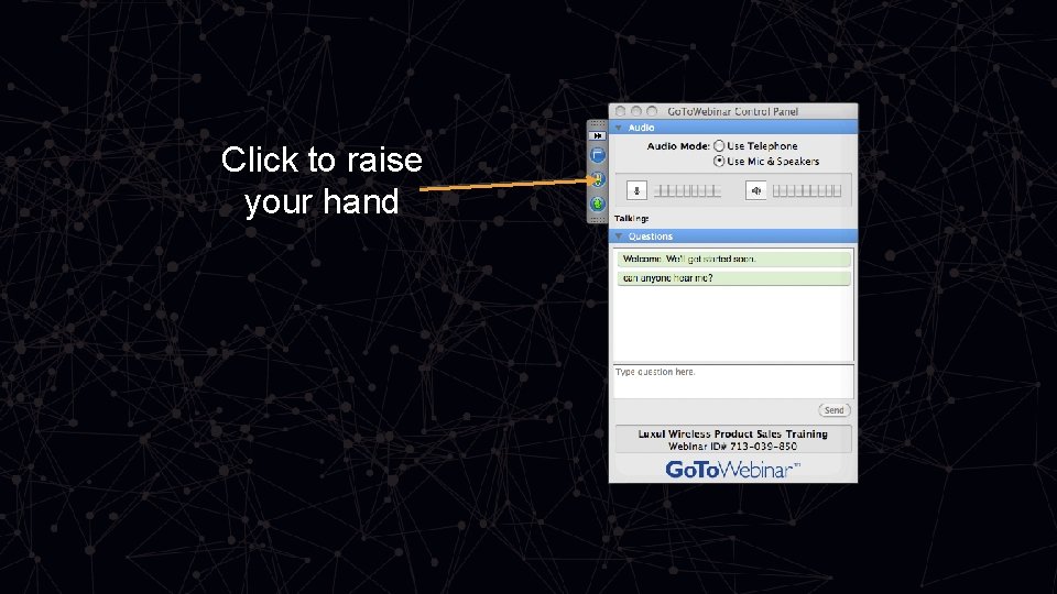 Click to raise your hand 