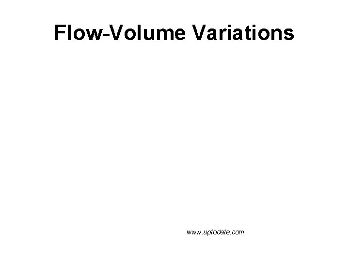 Flow-Volume Variations www. uptodate. com 