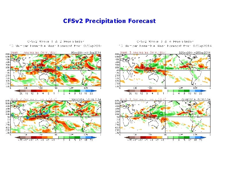 CFSv 2 Precipitation Forecast CFSv 2 Precipitation Forecast