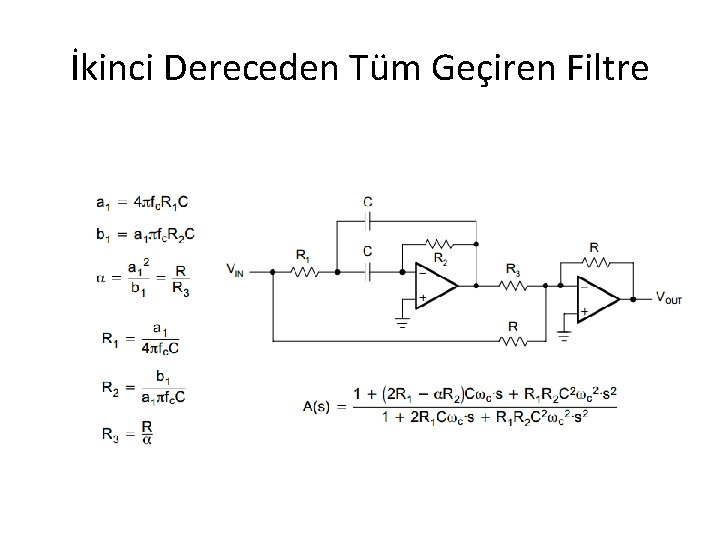 İkinci Dereceden Tüm Geçiren Filtre 