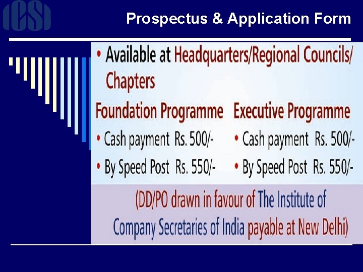 Prospectus & Application Form 