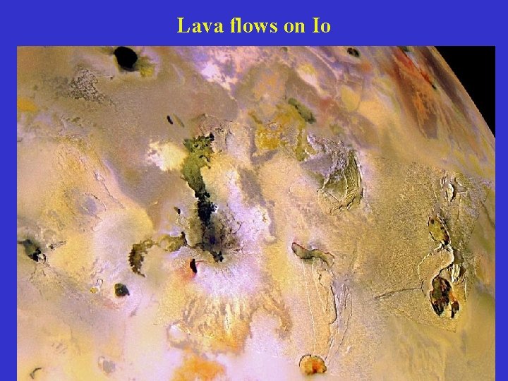 Lava flows on Io 